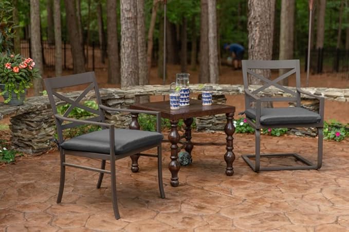 Sunbrella Patio Cushions - (2 Pack) - 20" W x 20" L x 2.5" T, Outdoor Chair Cushion with Comfort, Style & Durability Designed for Outdoor Living - Made in The USA