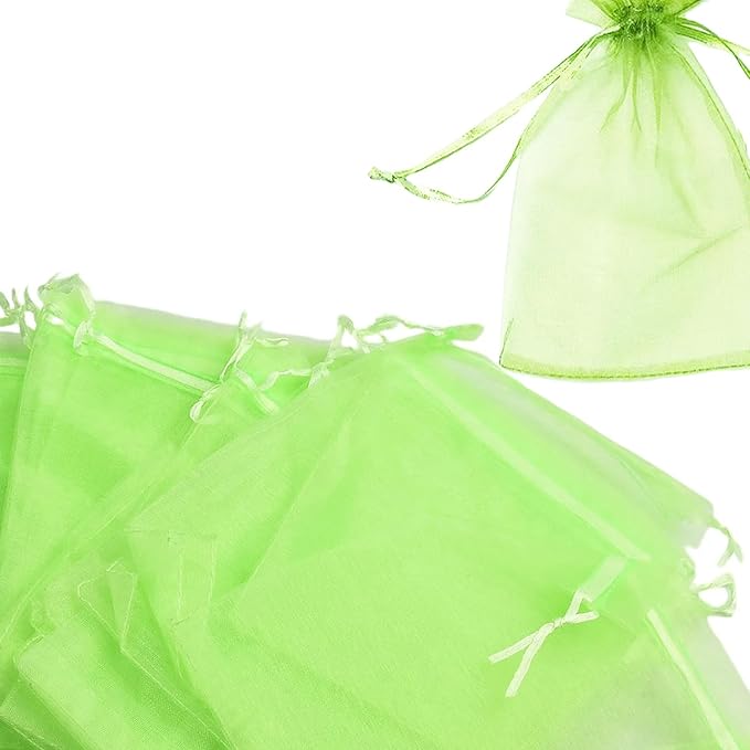 30 Pcs 6.7''×9'' Drawstring Fruit Netting Bags, Reusable Garden Netting Bags, Medium Fruit Protection Bags, Fruit Cover Mesh Bag for Fruit Trees Vegetable Floral