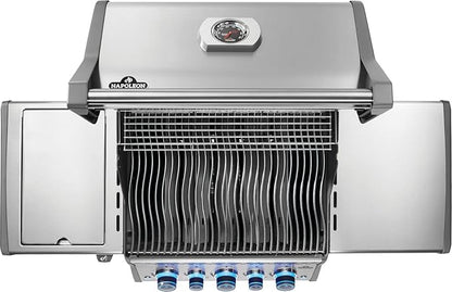 Napoleon Rogue PRO-S 425 Propane Gas Grill with Infrared Side and Rear Burners, Stainless Steel, Durable 5-Burner Grilling Experience