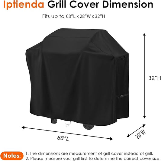 Grill Cover for Blackstone 36" Griddle Cooking Station, 68inch Outdoor Grill Cover for Nexgrill BBQ Grill, Waterproof Cover for Camp Chef Outdoor Cooking Kitchen-68 L x 28" W x 32" H