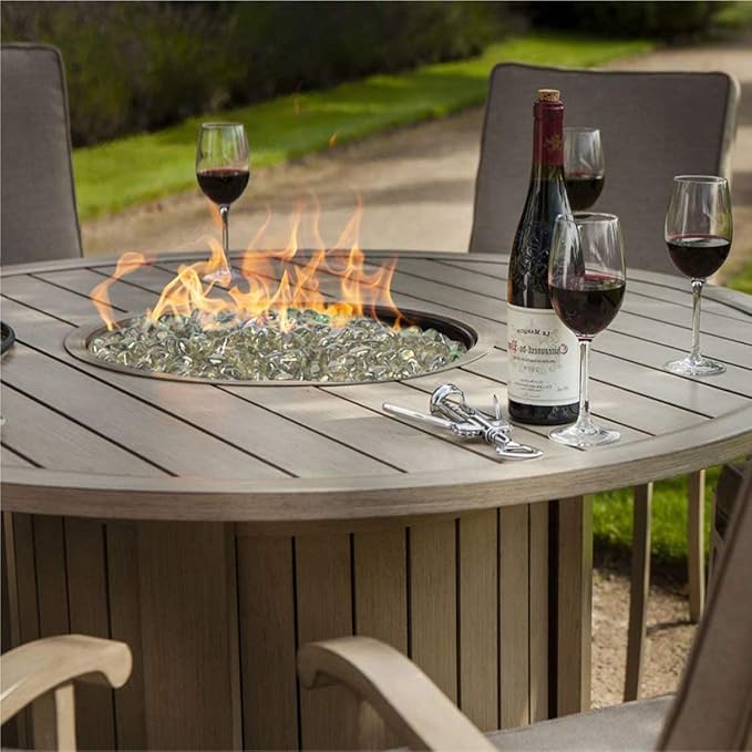 Mr. Fireglass 10 Pounds Diamond Fire Glass, 1 inch High Luster Reflective Fire Pit Glass Rocks for Propane & Natural Gas Fire Pits Fireplace & Lanscape, Crystal Ice