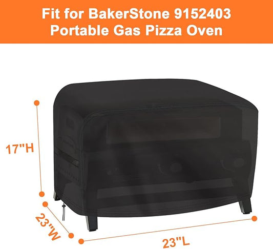Pizza Oven Cover for BakerStone 9152403 Portable Gas Pizza Oven, Outdoor Pizza Oven Cover Grill Covers - 23" L x 23" W x 17" H Inch