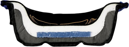 QEP F3 Stabilizer Knee Pads with Memory Foam, Gel Cushion, Neoprene Fabric Liner and Pen Storage, Black (79642)