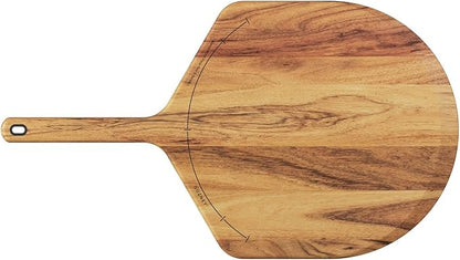 Gozney Acacia Wood Pizza Placement Peel and Server for 14" Pizzas, Compatible with Arc & Dome Pizza Ovens, Naturally Non-Stick