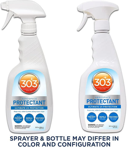 303 Aerospace Protectant for Vinyl, Plastic & Rubber, 32 oz 6-Pack | Provides UV protection while helping prevent fading, cracking, and discoloration.