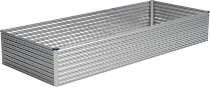 Vengarus 12x4x2FT Galvanized Raised Garden Bed Kit, Deep Root Planter Box Outdoor Large Planter Raised Beds for Planting Flowers,Vegetables and Herbs-Silver