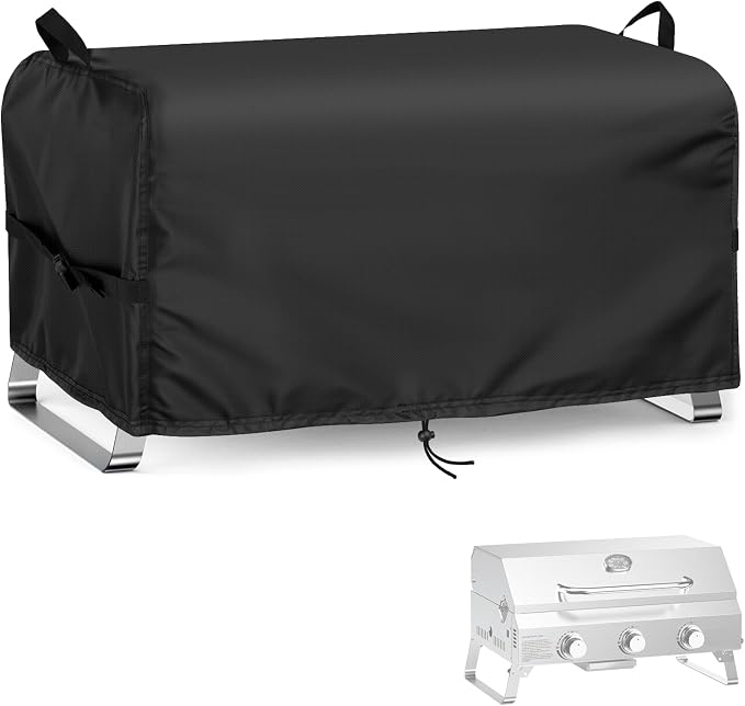 Grill Cover for ONLYFIRE 3 Burner Portable Gas Grill GS307, 25inch Outdoor BBQ Grill Cover Waterproof for Cuisinart CGG-306,Nexgrill 820-BC002-25 L x 18" W x 15" H