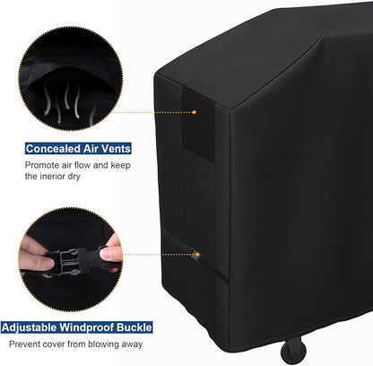 Griddle Cover for Blackstone 5482 36 inch Griddles with Hood, 600D Heavy Duty Rip-Proof & Waterproof BBQ Cover with Air Vent and Click-Close Straps