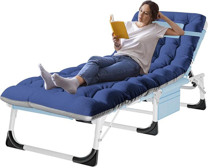 ABORON 3-in-1 Tanning Chair, 5-Position with Face and Arm Holes | 5-position reclining chair includes a removable mat, pillow, face hole and arm slots; folds flat for beach or patio use.