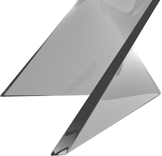 LeisureMod 15.75" Stackable Weather-Resistant Plastic Triangular Side Table - Accent End Table for Indoor & Outdoor Use (Smoke, Set of 2)