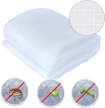 Agfabric Garden Netting 8'x10' Insect Pest Barrier Bird Netting for Garden Protection,Row Cover Mesh Netting for Vegetables Fruit Trees and Plants,White