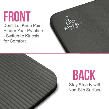 Knee Pad Cushion - Extra Thick 1 inch (25mm) for Pain Free Yoga - Includes Breathable Mesh Bag for Easy Travel and Storage (Does Not Include Yoga Mat)