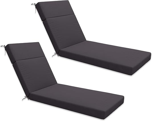 Chaise Lounge Cushion for Outdoor Furniture, Waterproof Fade and Tear Resistant Lounge Deck Chair Cushions for Patio Lawn Pool Resort Hotel