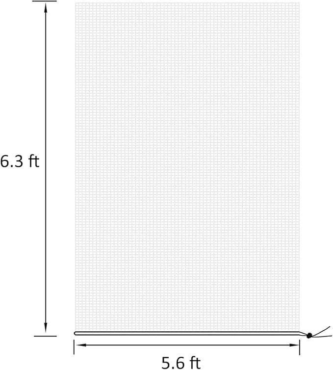 2pcs 5.6x6.3ft Garden Netting Bags with Drawstring Plant Mesh Cover Protect Vegetable Fruit Trees from Insect Birds