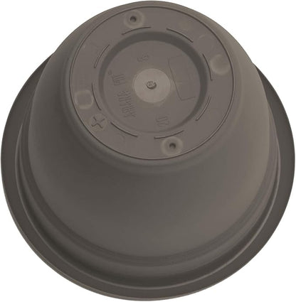 Bloem Ariana 20" Peppercorn Round Self-Watering Resin Planter Pot - Rolled Rim Indoor and Outdoor Gardening Planter