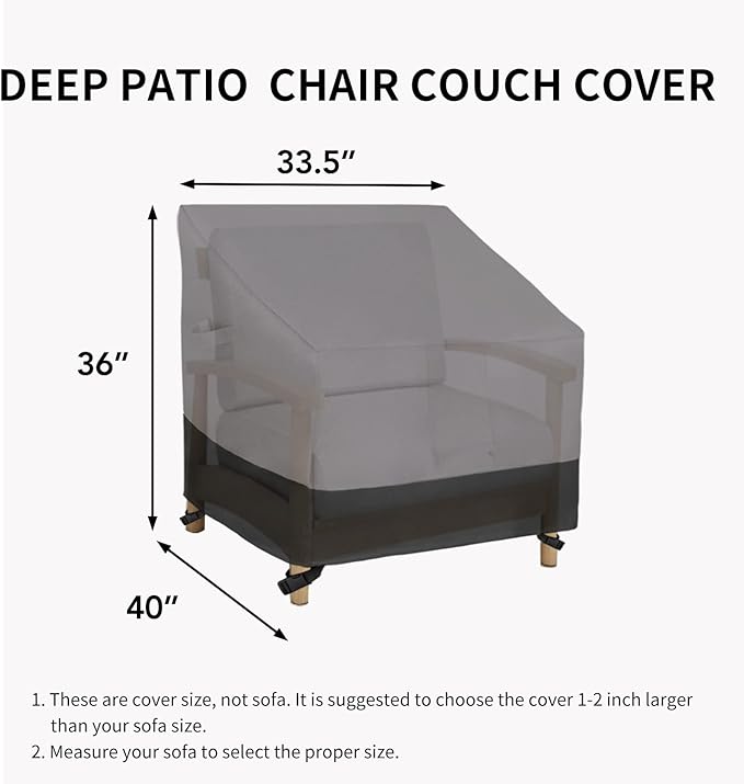 Easy-Going Patio Chair Cover Bundles Sofa Cover