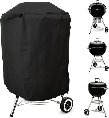 Premium Grill Cover Fits Weber 22" Jumbo Joe,22" Original & Premium Kettle Charcoal Grill,Weber/Joyfair/Megamaster/Papapacks/GRILIFE/Green Party 18" Kettle Charcoal Grill