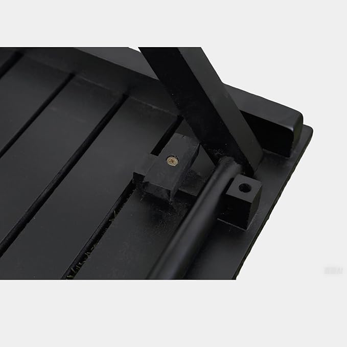 Outdoor Small Table Square Folding Wooden Patio Side Table Furniture Table for Adirondack Chair, Balcony, Porch, No Assembly Required, Black