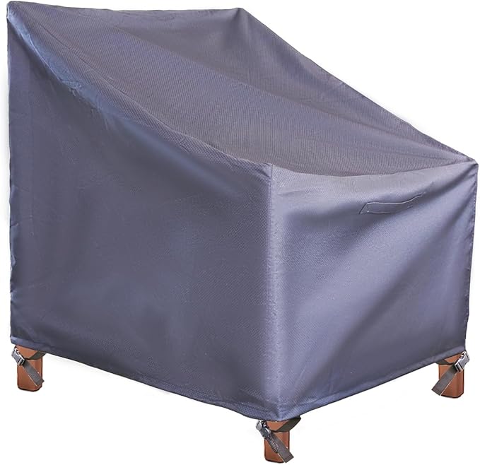 Patio Chair Covers, 1 Pack outdoor furniture covers, Heavy Duty and Waterproof outdoor chair cover, patio furniture cover 43" W x 42" D x 42" H Grey