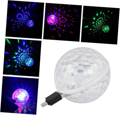 1pc Led Crystal Light Lamp Disco Decorations Globe Light USB Charging Voice Control Stage for Party