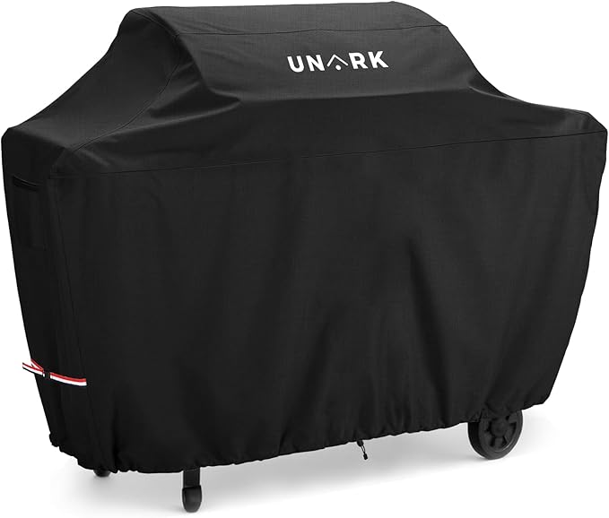 Extra Large Grill Cover for Outdoor Grill 72 Inch, Gas Grill Covers Heavy Duty Waterproof BBQ Covers for Outside, All Weather Protection Grill Cover 72 Inch 72" L x 27" W x 47" H Black