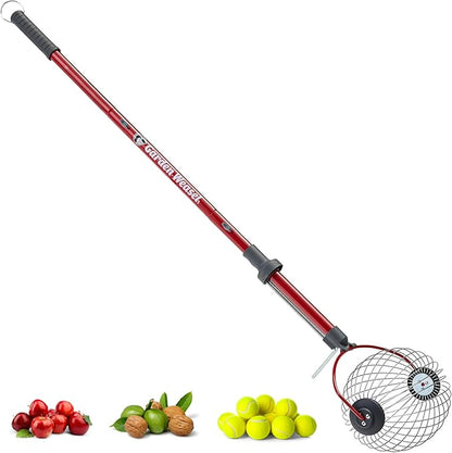 GARDEN WEASEL Large Nut Gatherer Roller – Nut Collector Tool for Walnuts, Tennis Balls and More – Yard Picker Upper with Durable Cage and Ergonomic Handle - Newest Model