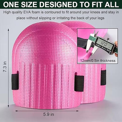 Gardening Knee Pads for Women, Soft Foam Knee Pads for Men Construction, Work Knee Pad for Men Women, Rodilleras Para Roofing Rodilleras Para Trabajo (Black)