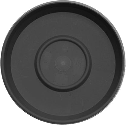 Bloem Terra Resin Saucer Tray: 6.5" Bottom Width - Black - Matte, Durable, Ribbed Bottom, Indoor and Outdoor, Fits 8" Terra Pots