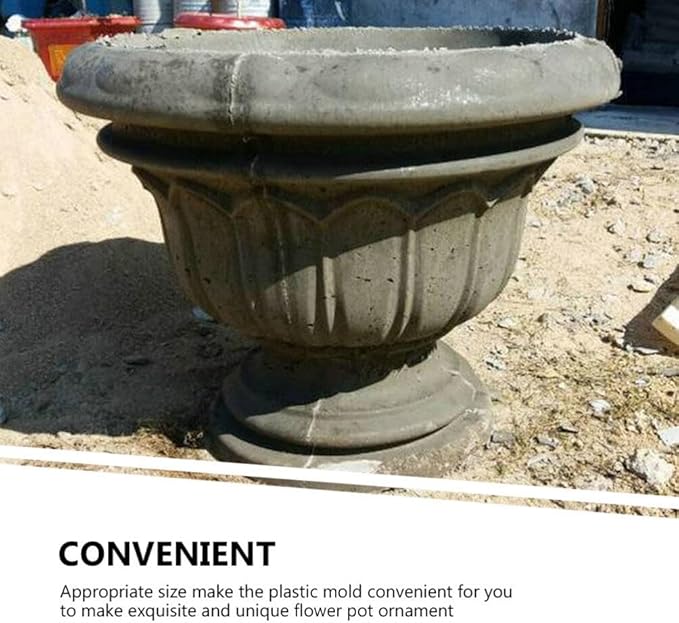 Planter Mold Pot Plastic Mold Concrete Clay Succulent Planter Large Urn Epoxy Mould Pot Making DIY Vase