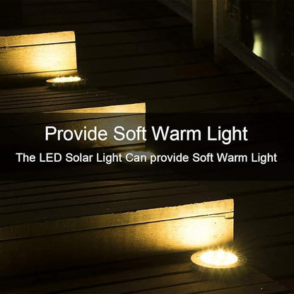 ZGWJ Solar Ground Lights,12 Pack Waterproof Solar Garden Lights, Upgraded Outdoor Garden Waterproof Bright in-Ground Lighting, Landscape Lighting for Pathway,Yard,Deck,Lawn,Patio,Walkway Warm White
