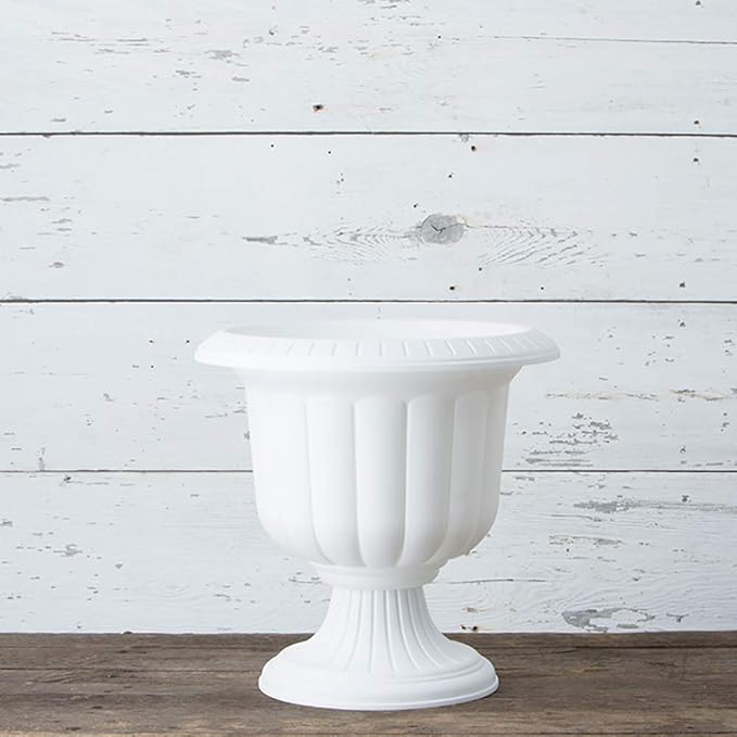 Root & Vessel Classic Urn, White, 19-Inch