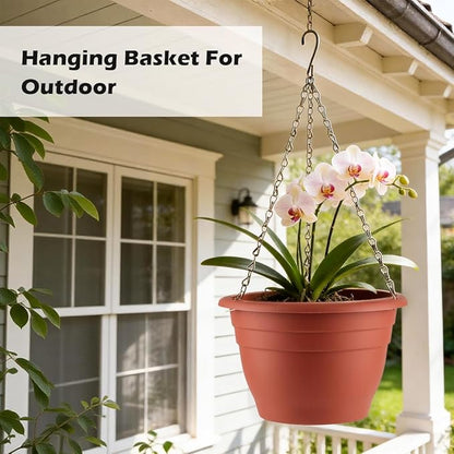 RooTrimmer Hanging Planters 11 Inch, 3 Pcs Flower Pots with Drainage H –  LuxaLeaf