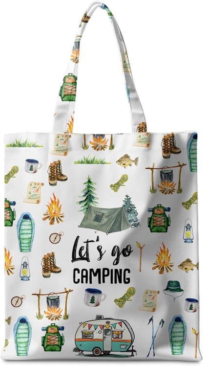 Animal Plant Tote Bag SeaTurtle Butterfly Cat Elephant Gifts Lemon Vegetable Themed Gifts Beach Bag for Camping