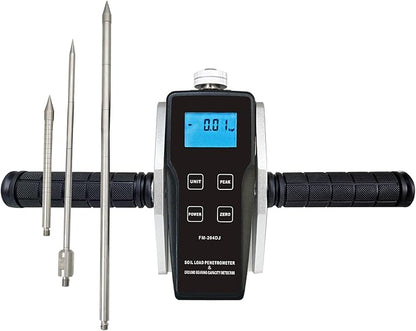 Digital Soil Penetrometer FM-204DJ Soil Compaction Tester Meter Gauge Ground Bearing Capacity Detector Test Tool (1.5V Batt Not Included)
