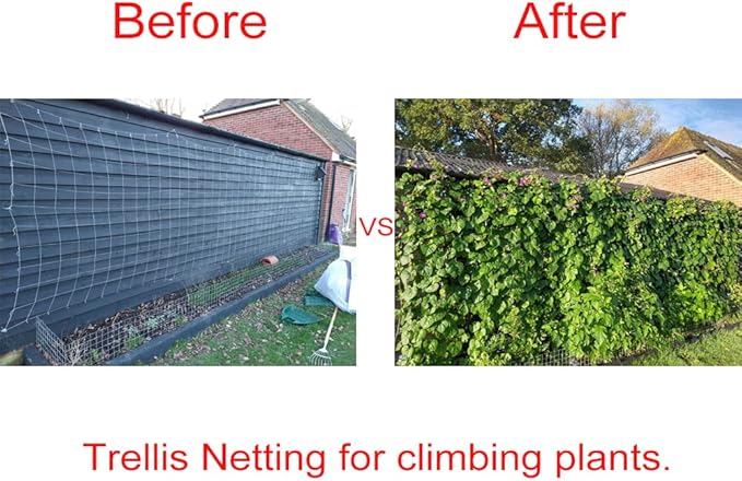 5x350ft Garden Trellis Netting - Heavy-Duty Polyester Outdoor Plant Support Netting for Climbing Plants, Vegetables and Fruits, Hydroponic Growing