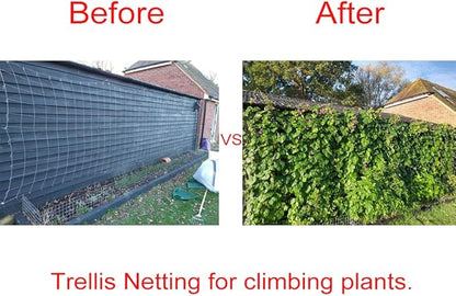 5x350ft Garden Trellis Netting - Heavy-Duty Polyester Outdoor Plant Support Netting for Climbing Plants, Vegetables and Fruits, Hydroponic Growing