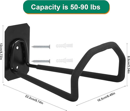 PeoMev 2pcs Heavy Duty Hose Hanger Wall Mount Water Hose Holders for Outside, Sturdy Hose Stand for Garden Hose Storage and Extension Cords (2pcs)