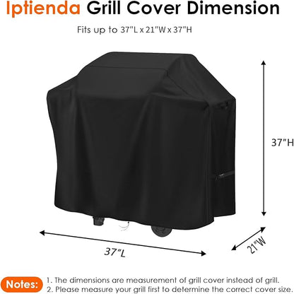 Grill Cover for Electactic 2-Burner Propane Gas BBQ Grill, 37inch Outdoor Grills Cover Waterproof for Propane Grill, Gas Grill, BBQ Grill, Smokers-37 L x 21" W x 37" H