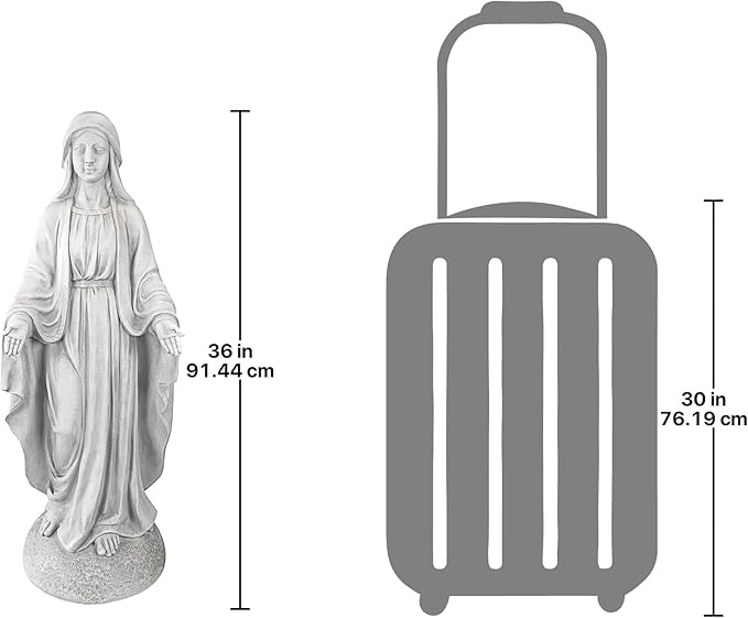 Design Toscano Madonna of Notre Dame Garden Statue: Grand