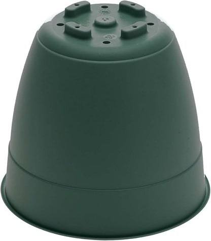Bloem Dayton 8" Turtle Green Recyled Plastic Planter Pot with Drainage Holes and Removable Saucer for Indoor and Outdoor Gardening
