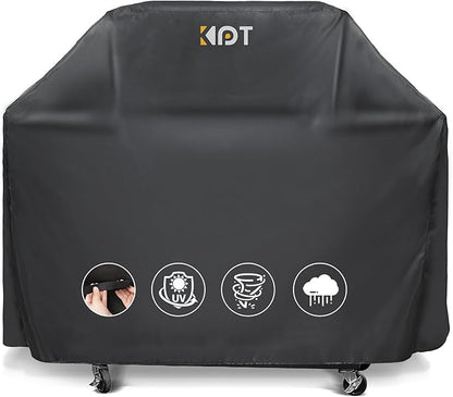 KPT 72 Inch Grill Cover for Outdoor Grill - Heavy Duty Waterproof 420D BBQ Cover with Hook, Air Vent, Buckle - Gas Grill Cover, UV & Fade Resistant, BBQ Grill Cover for Weber, Nexgrill, Char Broil