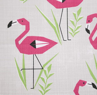 RSH DECOR Deep Seating Cushion with Pillow Back | 22” x 25” Seat | Water and Fade-Resistant Spun Fabric | Outdoor Chair Cushion Set for Patio Furniture | Groove Fusion Pink Flamingo