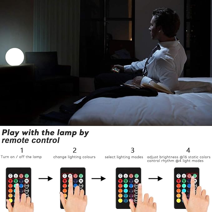 16-Inch LED Ball Light & 10-Inch Globe Light