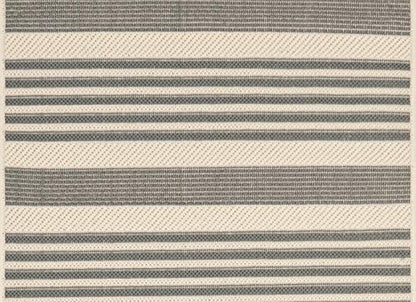 SAFAVIEH Washable Rug Outdoor Courtyard Collection - 2'3" x 6'7" Runner, Grey & Bone, Non-Shedding & Easy Cleaning, Ideal for Patio, Entryway, Mudroom, Hallway, Kitchen (CY6062-236)