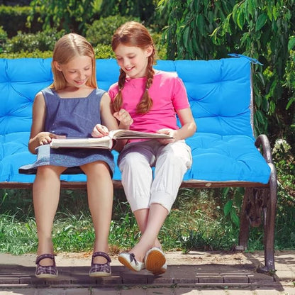 Replacement Cushions for Swing, Swing Cushions 3 Seater Replacement, Waterproof Thicken Washable Pad Cushion for Outdoor Indoor Furniture Swing Patio (Sky Blue, 40x71 inch)
