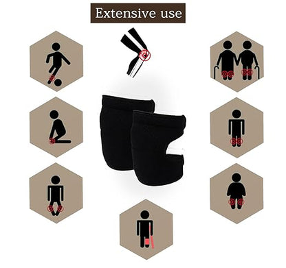 Knee Pads with Thick Foam Adjustable Non-Slip Knee Pads for Work Garden Cleaning Flooring Yard Dance Yoga Construction Collision Avoidance Kneeling Sleevedd for Men