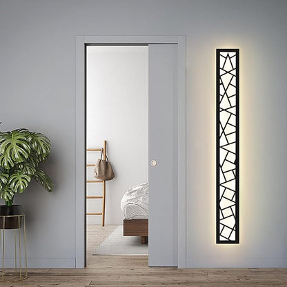 Outdoor Wall Lights 45.3inch Modern Outdoor Wall Sconce LED Long Wall Sconces Black Front Porch Light Waterproof Led Wall Light IP67 3000K Exterior Lighting fixtures