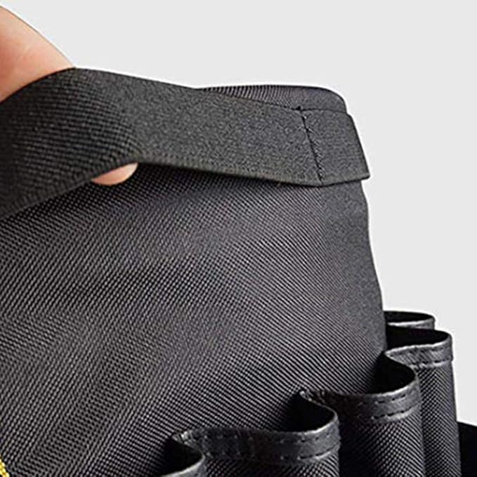 Gardening Tool Bucket, Heavy Duty Gardening Organizer Tote with 56 Pockets, 600D Garden Bags Storage Carrier for Garden, Sturdy Canvas Tool Storage Set for Women Men Gardener(Black)