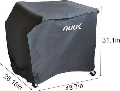 NUUK 24x30IN Waterproof Pizza Oven Table Cover, Heavy Duty UV Resistant Outdoor BBQ Dining Grill Cart Cover for Kitchen Island Prep Station