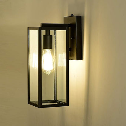 MICSIU Dusk to Dawn Outdoor Wall Sconce 2 Pack, 14.5 Inch Black Exterior Wall Mount Light Fixtures, Farmhouse Outside Lights for House, Garage, Porch, Patio, Yard, Hallway
